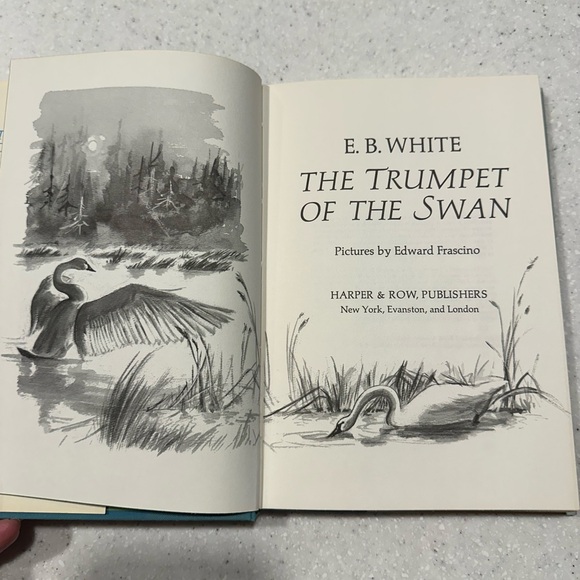 The Trumpet of the Swan by E.B. White. Vintage Hardcover Children’s Book. 1970 - Picture 3 of 15
